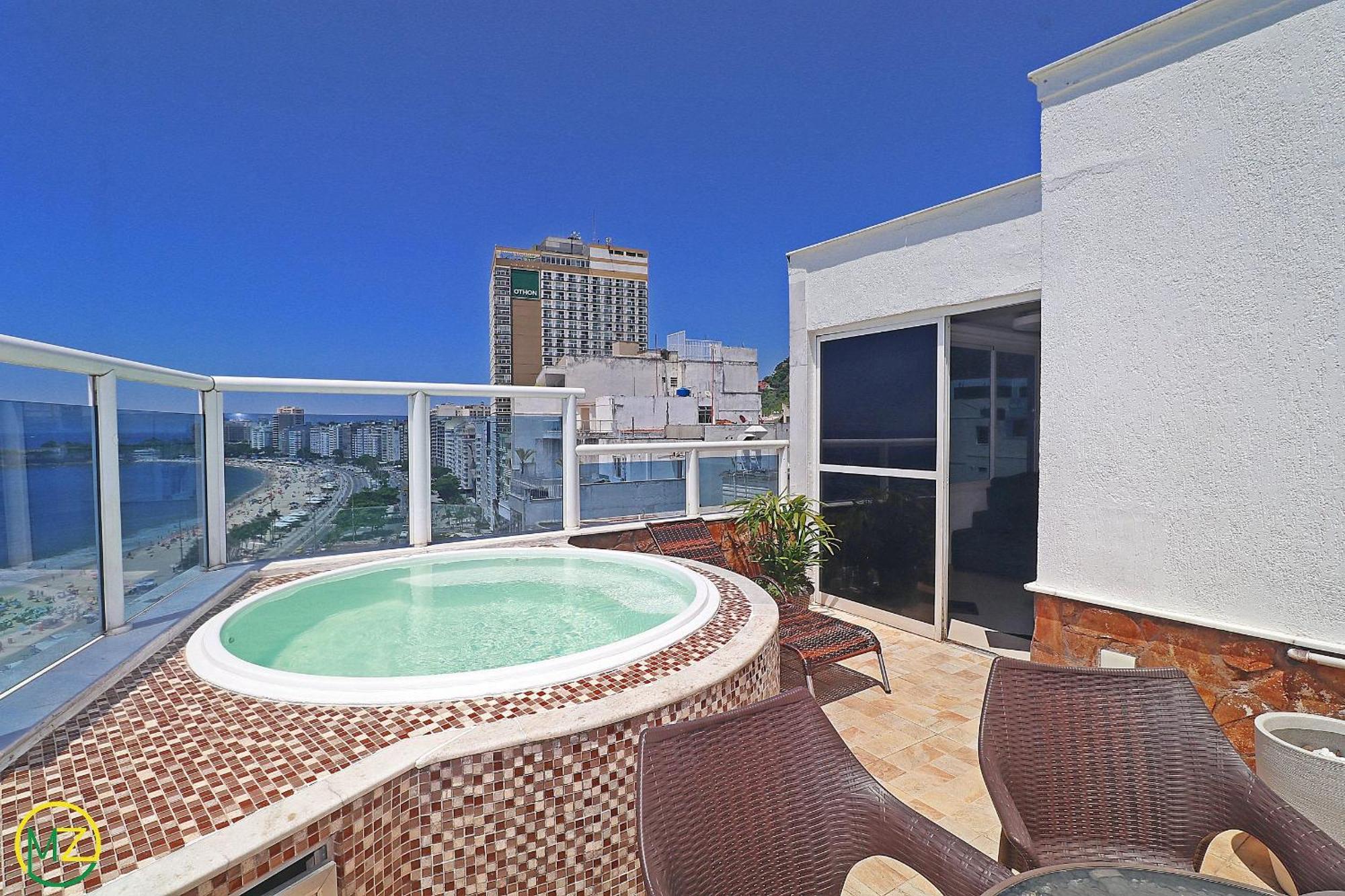 Incrivel Cobertura C/ Jacuzzi & Vista Frontal Mar *