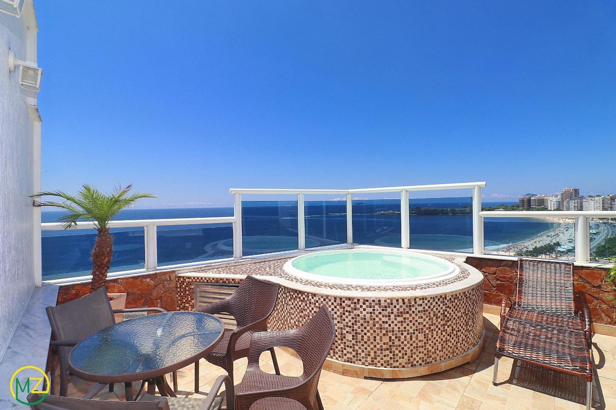 Incrivel Cobertura C/ Jacuzzi & Vista Frontal Mar * Rio de Janeiro